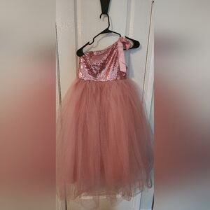 Blush tulle dress
